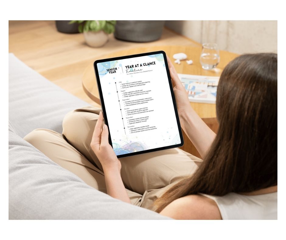 Senior Year at a Glance Timeline (Free Download)