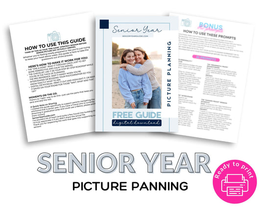 FREE Senior Year Picture Planning PDF